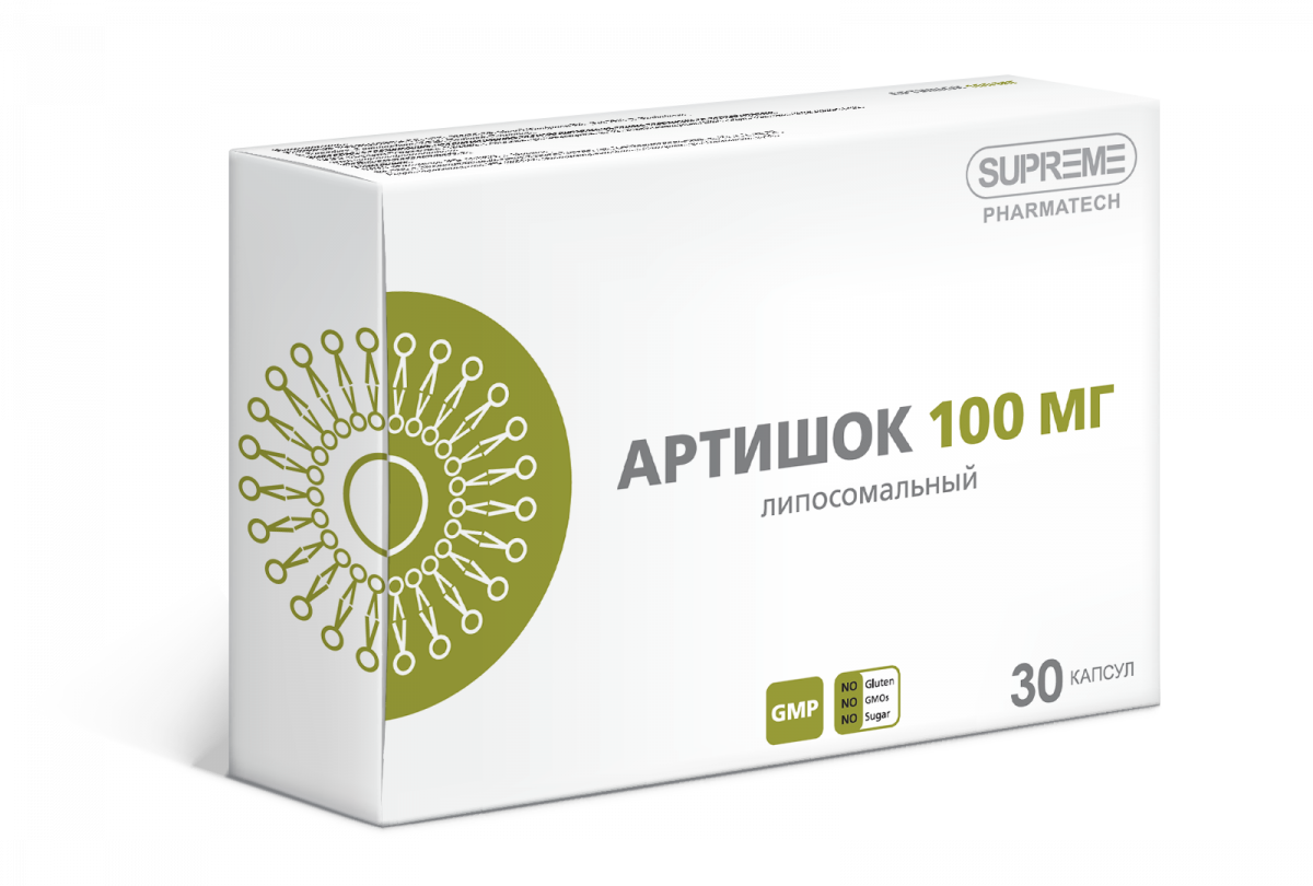АРТИШОК 100 мг липосомальный капс №30